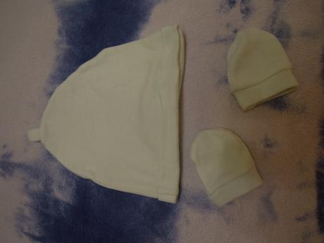 Sada čepička a rukavičky pro novorozeňátko, 56