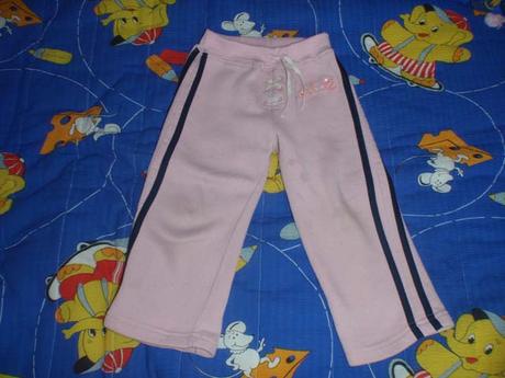 Červené tepláčky + mikina, vel. 86, 86