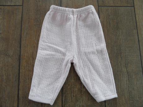 Teplé růžové tepláky, h&m,62