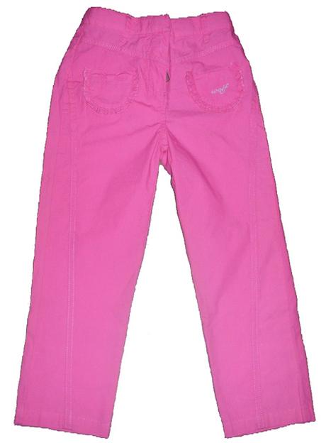 Dívčí plátěné kalhoty, wolf,134