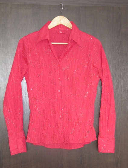Halenka/košile, červenorůžová, vel.36/38, s