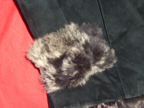 Kožené sáčko s kožíškem, l