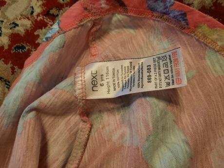 Motýlková tunička, šaty, next,116