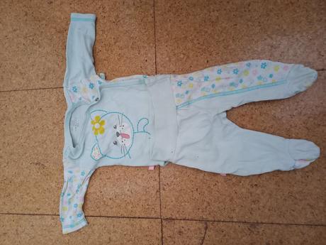 Kojenecký komplet, zavinovací body a dupačky, 62