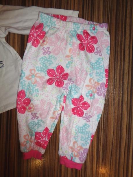 Komplet ptáčkového trička a květovaných kalhot, george,86