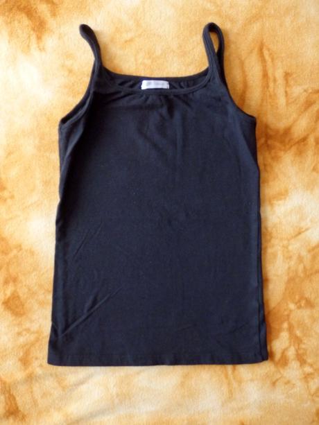 Černé tílko na ramínka 134/140, pepco,134