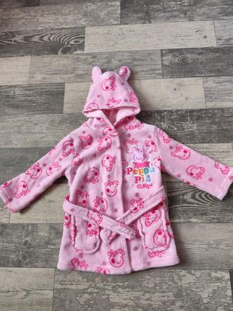 Župan plyšový peppa pig 1-2r.(86/92), 86