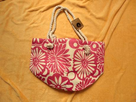 Světle růžová béžová plážová taška kabelka, 