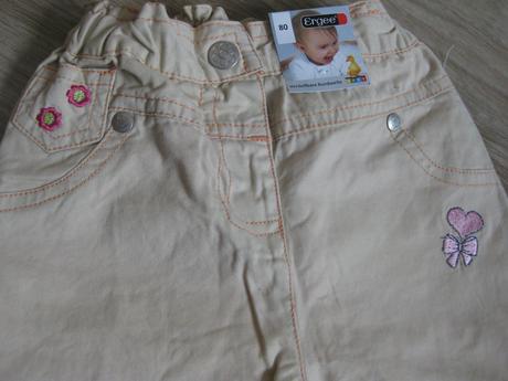 Bavlněné podšité kalhoty vel. 80/86, okay,80