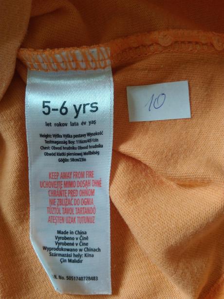 7 x tílko, cherokee, disney, atd, vel 110/116, cherokee,110