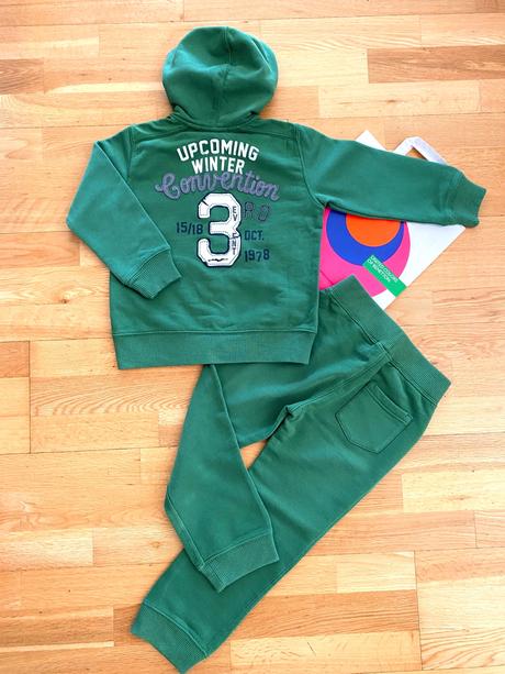 Benetton nové tepláky bunda souprava 4-5r, 110, benetton,110