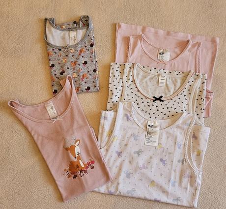 5x dívčí spodní košilka vel.134/140, h&m, dopodopo, h&m,134