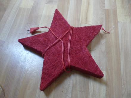 Svítící vánoční hvězda velká 40 cm, 