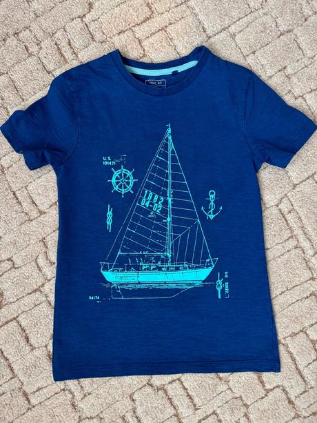 Bavlněné tričko - loď, next,134