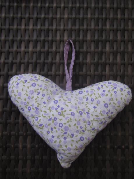 2x mini polštářky srdíčka, 