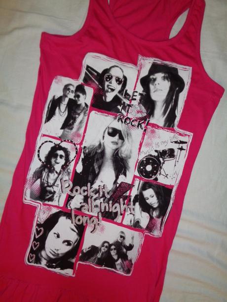 Luxusní sytě růžové bavlněné šaty s fotkama, crashone,158 / 164