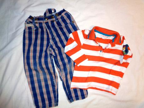 Pěkný komplet riflí a trička  - vel. 86, c&a,86