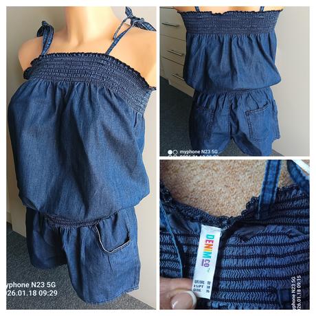 Šortky - overal zn."denim co" vel."36/38", denim co,38