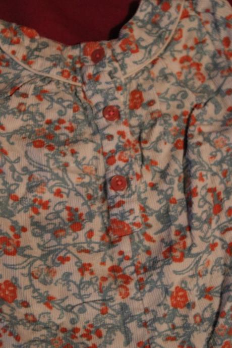 Dívčí letní overal vzor, květy, 68