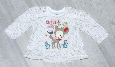 Vánoční tričko s dlouhým rukávem, 62