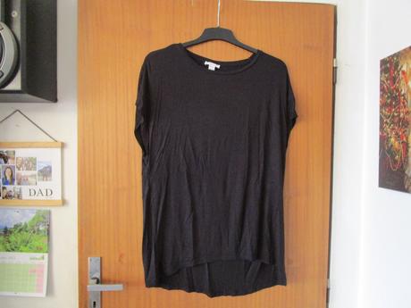 Pěkné černé dlouhé elast. tričko, vel. l, amisu,l