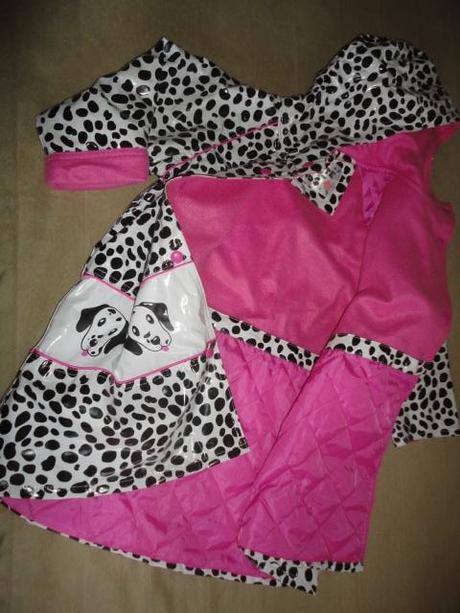 Luxusní vypodšívkovaný plášť do deště, vel.5-6 let, 110