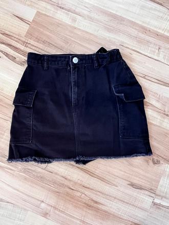 Riflová sukně, h&m,146