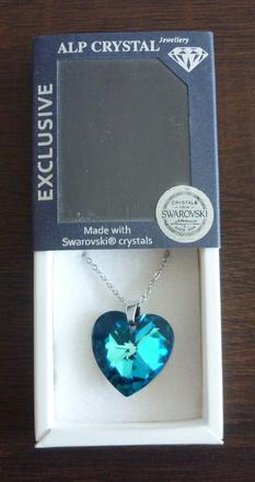 Náhrdelník - řetízek s přívěskem swarovski, swarovski
