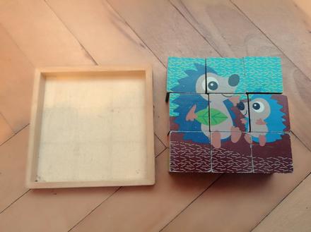 Kostky dřevěné - zvířata,