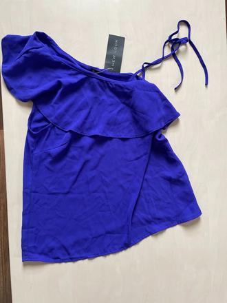Nový fialový top s volánem, vel s, new look, new look,s