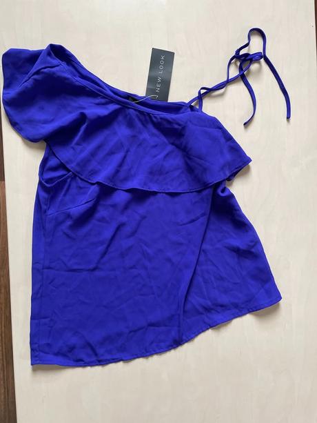 Nový fialový top s volánem, vel s, new look, new look,s