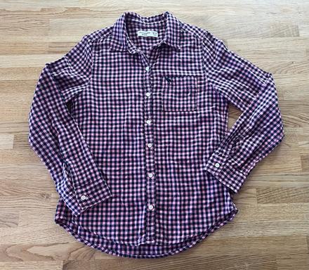 Košile růžovofialovo abercrombie&fitch vel.158/164, abercrombie&fitch,158