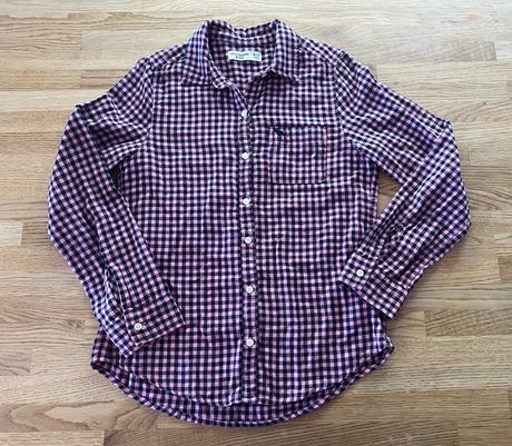 Košile růžovofialovo abercrombie&fitch vel.158/164, abercrombie&fitch,158