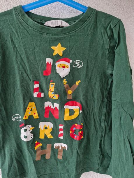 Trička s vánoční tématikou (2 ks), 122