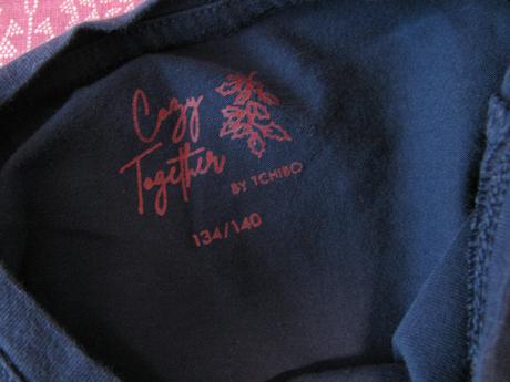 Bavlněné elastické modré tričko, tchibo,140