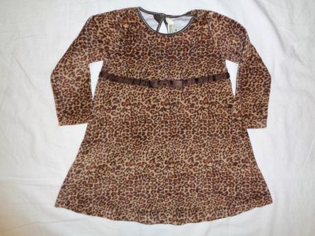 Luxusní teplejší tygrované šaty, h&m,92