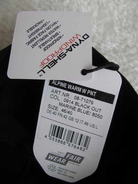 Dámské funkční kalhoty dynafit alpine warm, dynafit,l