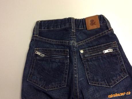 Tmavomodré jeansy fit & original, h&m,98