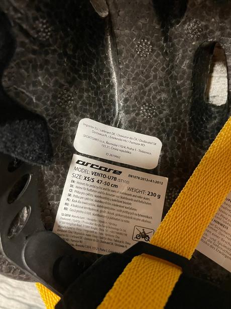 Cyklistická dětská helma arcore, xs