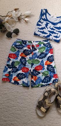 Chlapecké plavecké kraťasy s rybkami, 122