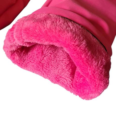 Zimní softshellové kalhoty do sněhu maskáč/růžová, 86 - 152