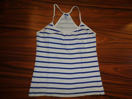 Pruhované bílomodré letní tílko, kenvelo,164