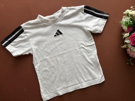 Triko bílé zn. adidas- v.4/5 let, adidas,110