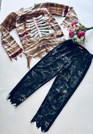 K5/ kostým kostlivce halloween - v.11/13 let, 