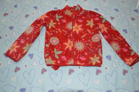 Fleesová mikina mikča vzorovaná, h&m,128