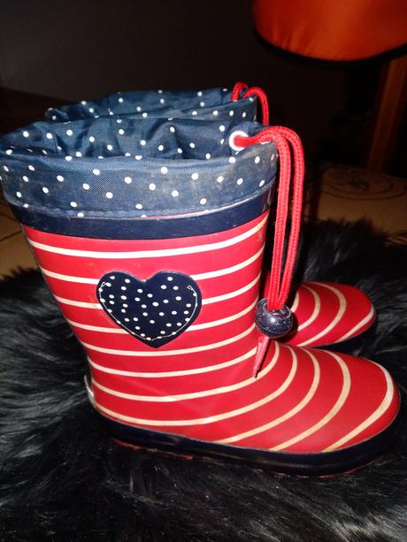 Dívčí gumáky srdíčko vel. 27, vnit.stélka 17 cm, 27