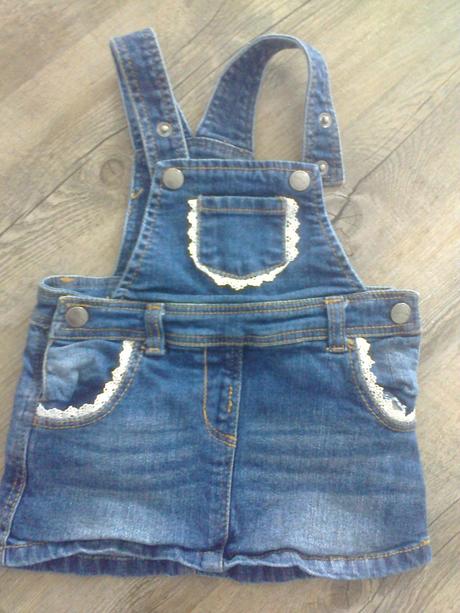 Sukýnka s laclem a kraječkama, topomini,68