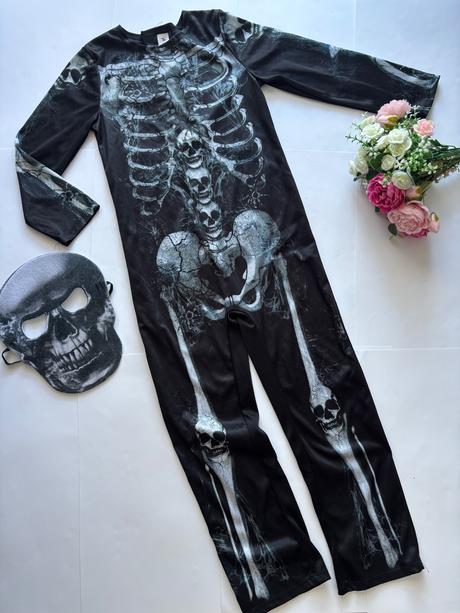 An3/ kostým kostlivec- v.-7/8 let,