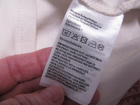 Bavlněné modro bílé tričko h&m, h&m,140