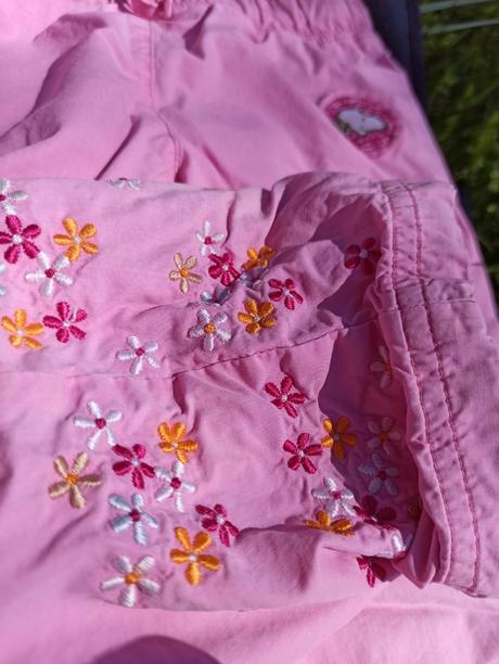 Kalhoty jarní, podzimní podšité tenkou bavlnou., 86